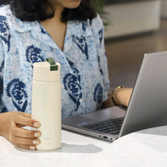 Duke Thermosteel Flask, 400 ml Creamy White