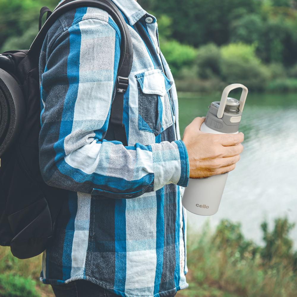 Duro Duet Thermosteel Flask, 900 ml Grey