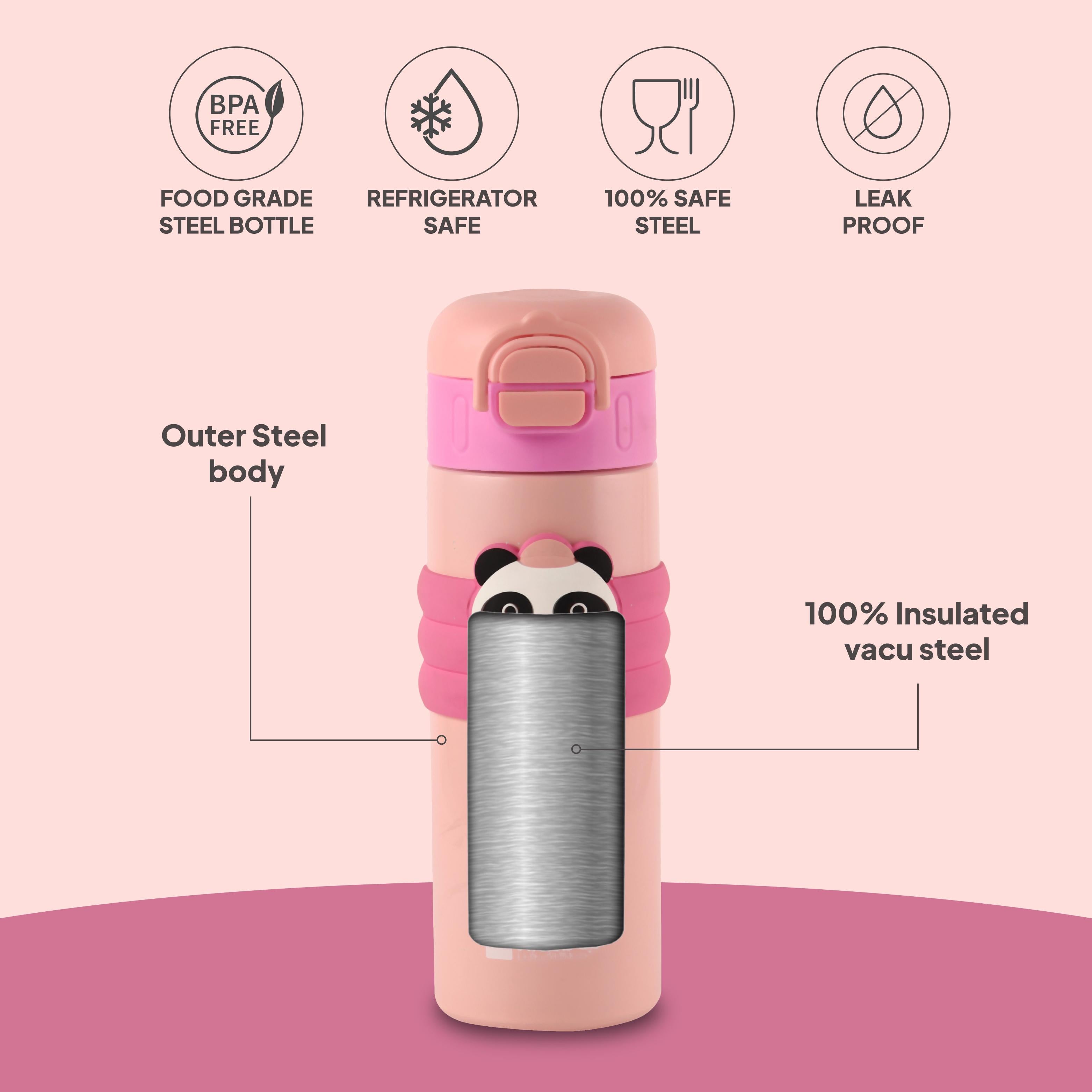 Duo Buddy 500 Kids Flask, 498 ml Baby Pink
