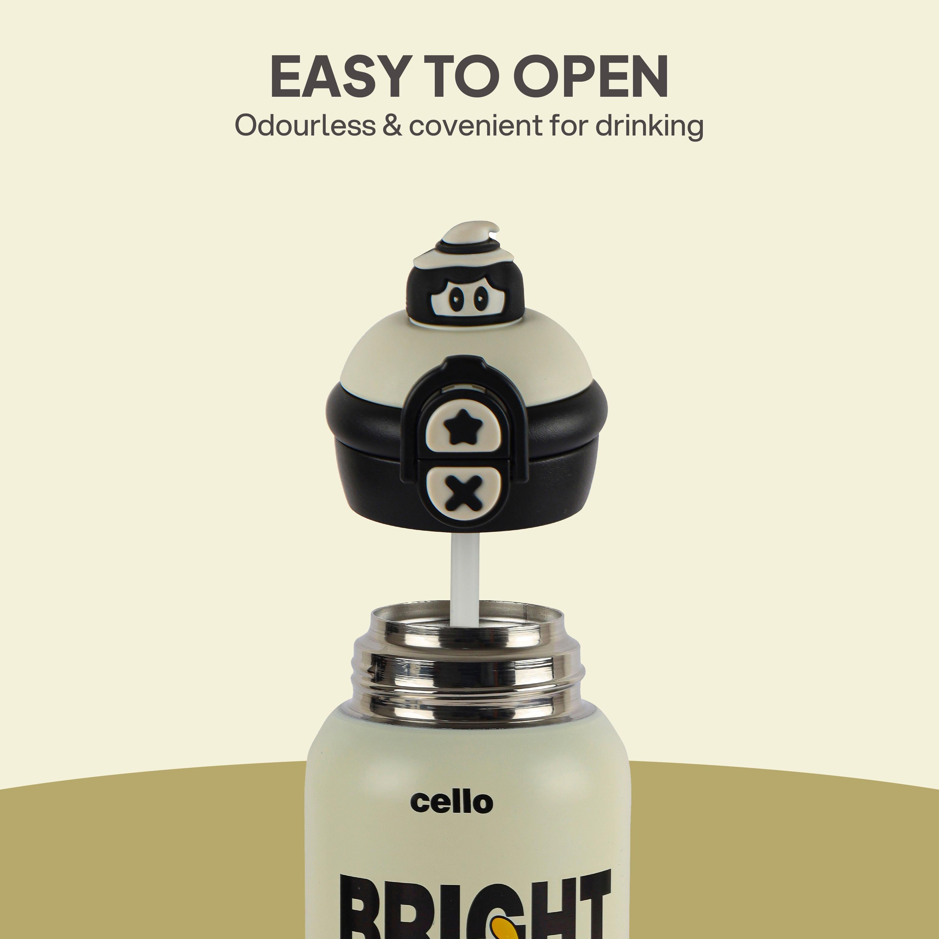 Duo Panda 500 Kids Flask, 526 ml Creamy White