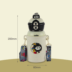 Duo Panda 500 Kids Flask, 526 ml Creamy White