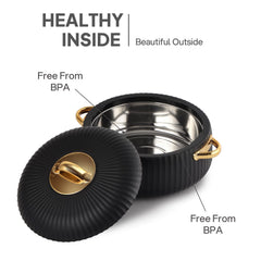 Aurum Insulated Casserole, 1500ml Black / 1500ml