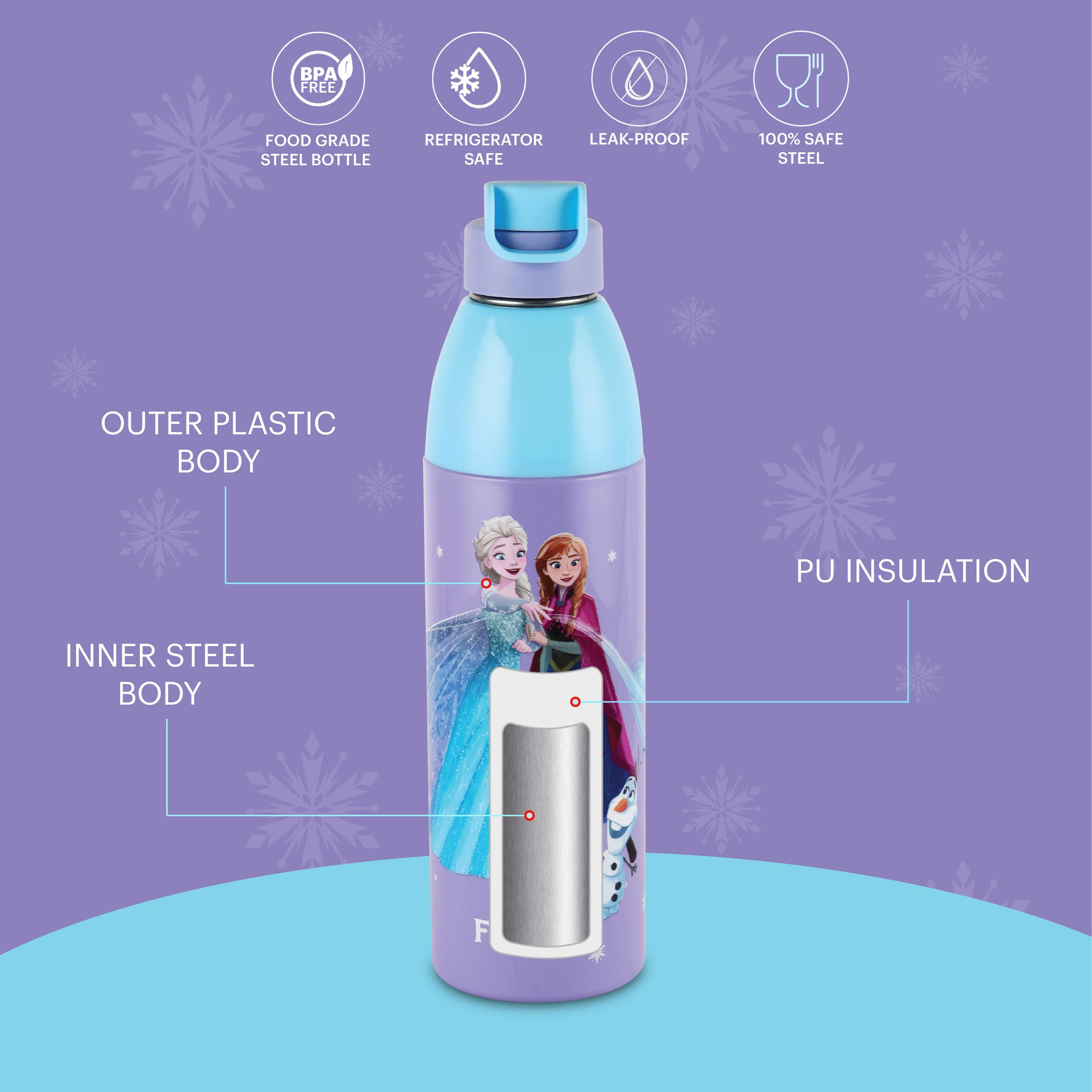 Uranus 3D Design Insulated Kids Water Bottle, 680ml Frozen Trio