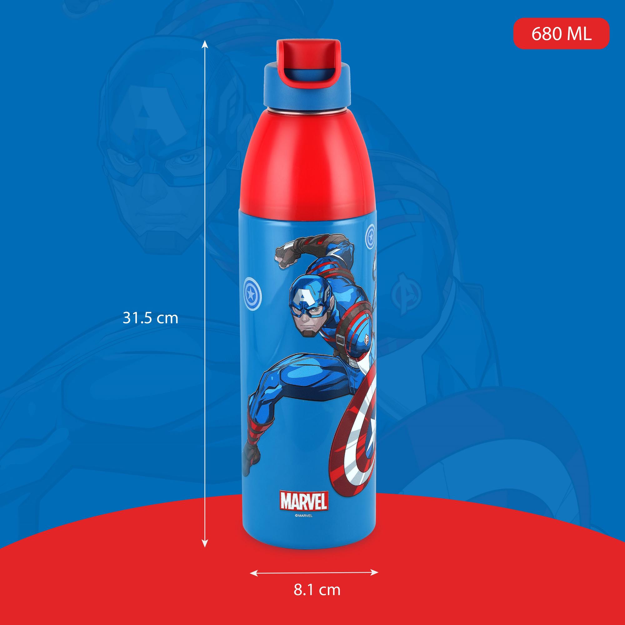 Uranus 3D Design Insulated Kids Water Bottle, 680ml Captain America