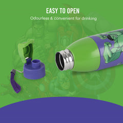 Uranus 3D Design Insulated Kids Water Bottle, 680ml Hulk Smash