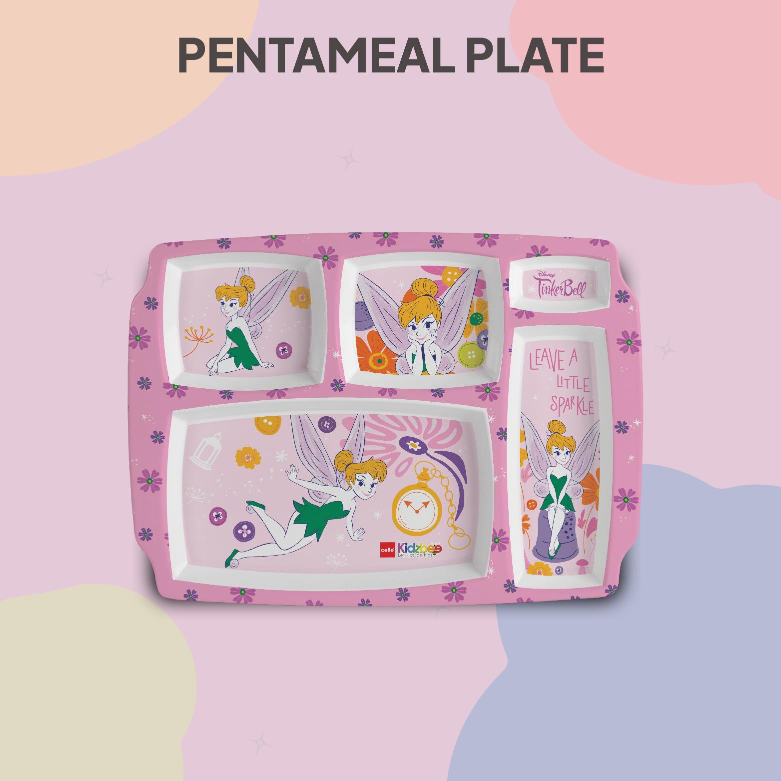 Pentameal Kids Plate, 1 Piece Tinker Bell