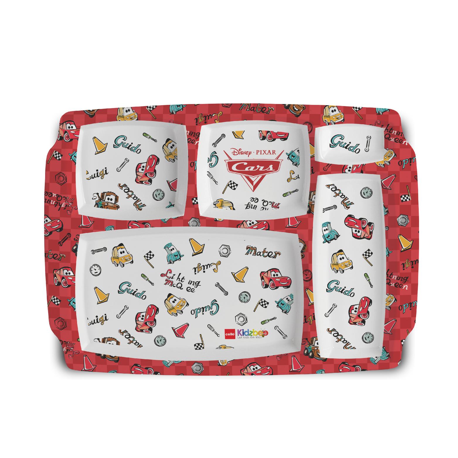 Pentameal Kids Plate, 1 Piece Pixar Cars