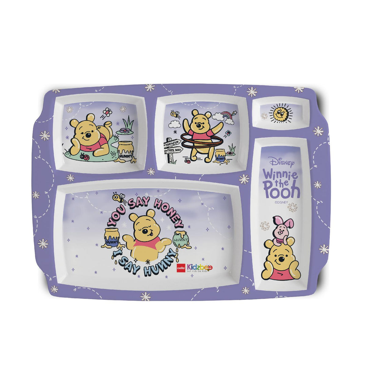 Pentameal Kids Plate, 1 Piece Winnie the Pooh