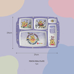 Pentameal Kids Plate, 1 Piece Winnie the Pooh