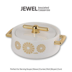 Jewel Insulated Casserole White / 1 pc