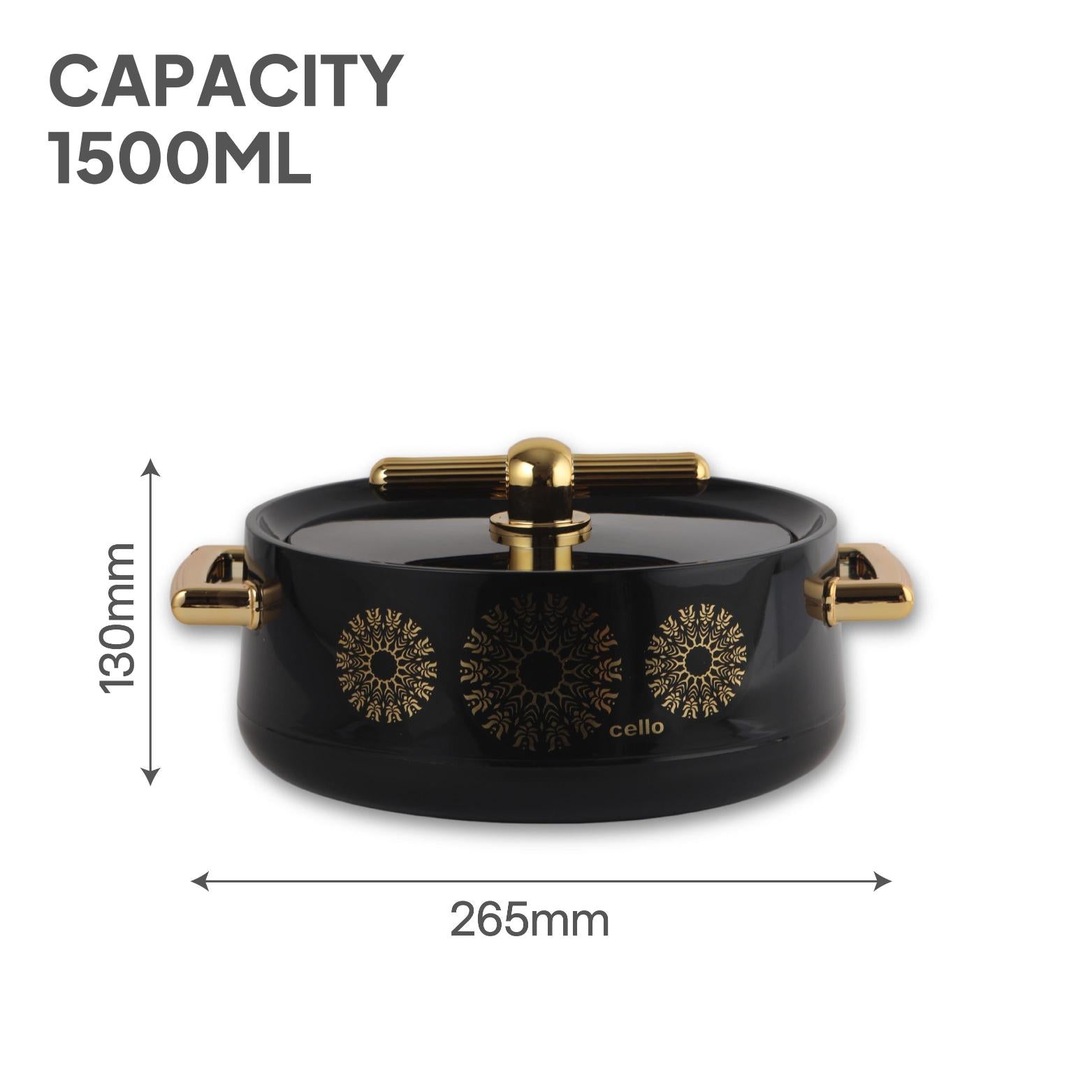 Jewel Insulated Casserole Black / 1 pc