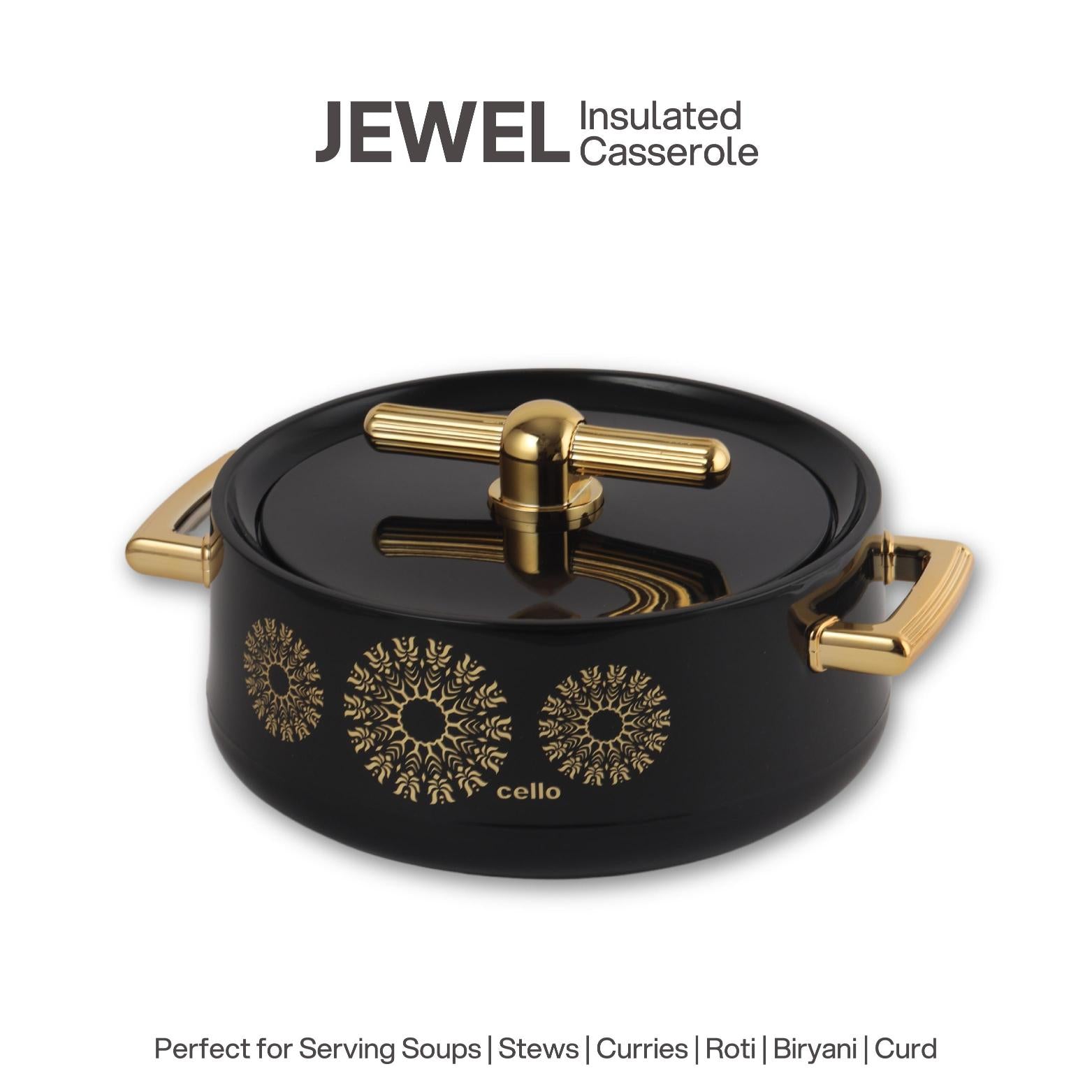 Jewel Insulated Casserole Black / 1 pc