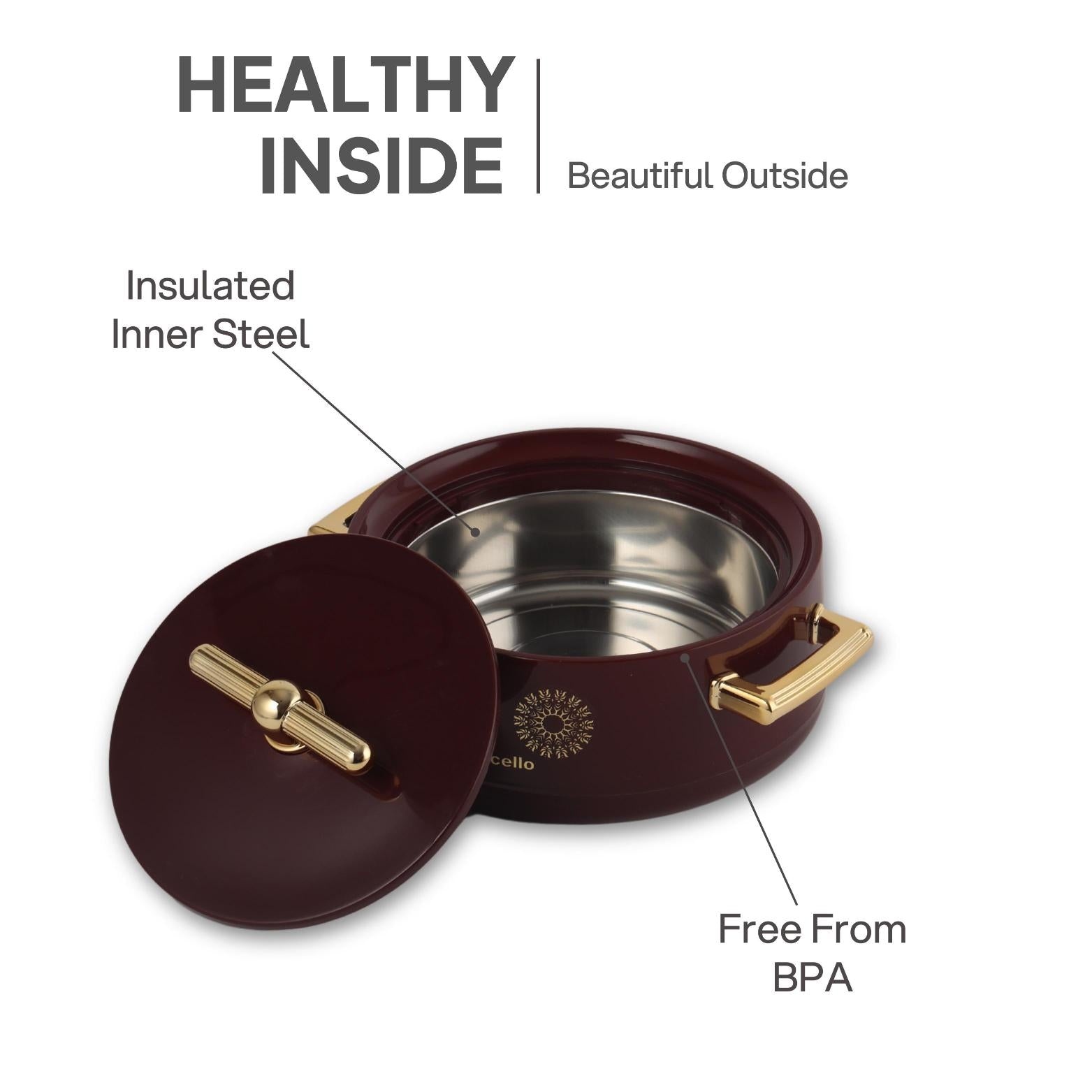 Jewel Insulated Casserole Burgandy / 1 pc