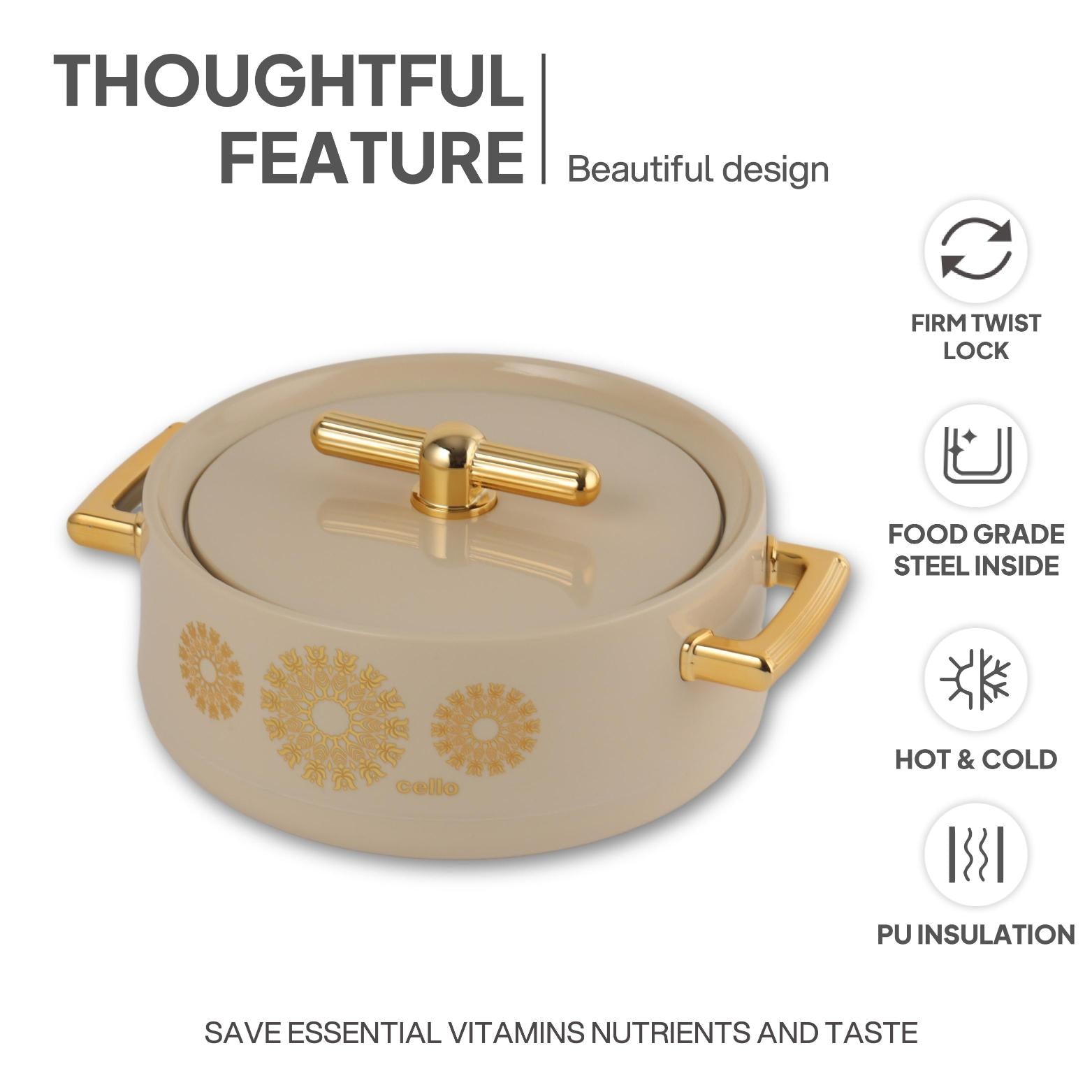 Jewel Insulated Casserole Beige / 1 pc