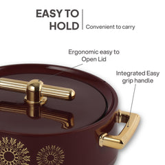 Jewel Insulated Casserole Burgandy / 3 Pc Set