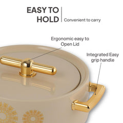 Jewel Insulated Casserole Beige / 3 Pc Set