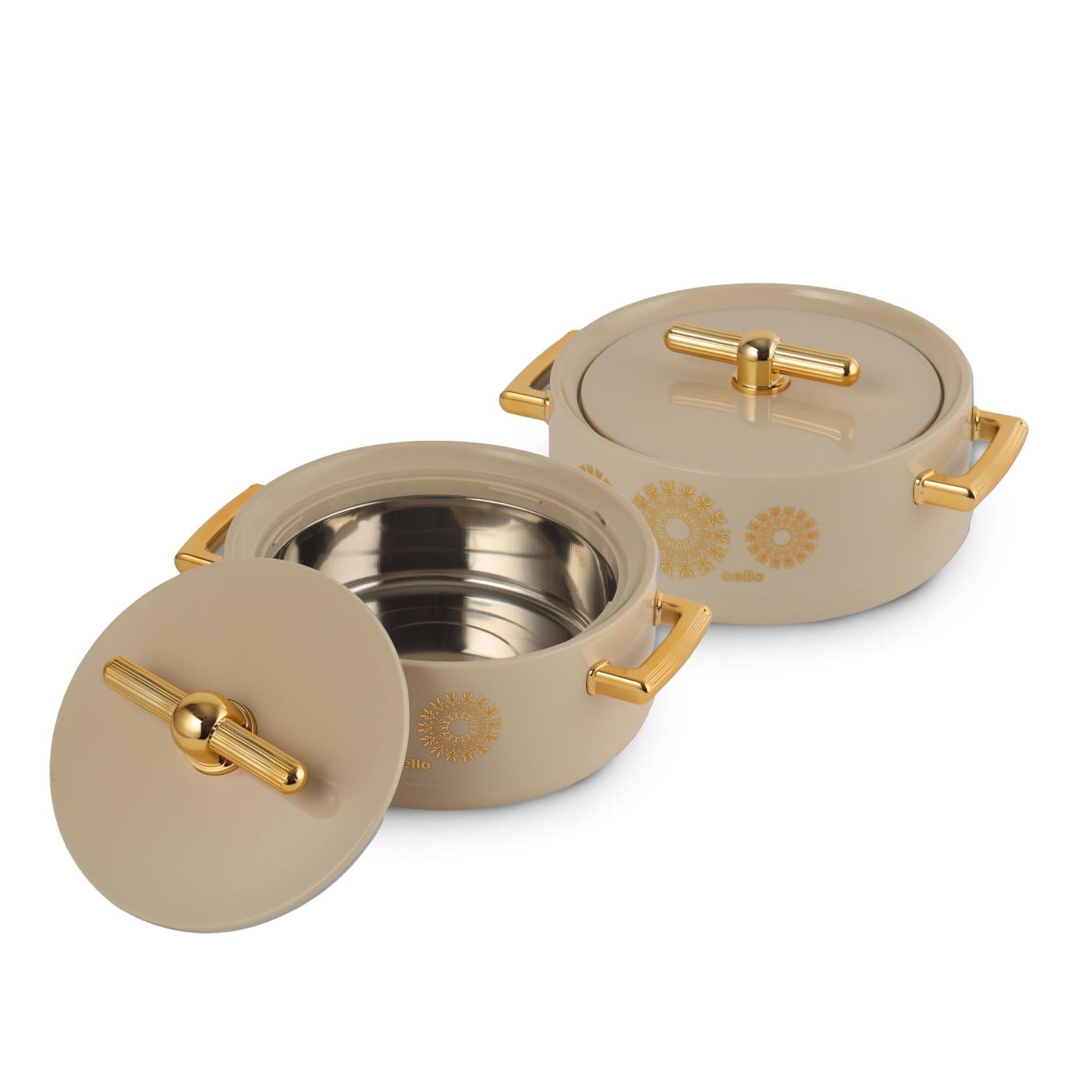 Jewel Insulated Casserole Beige / 2 Pc Set