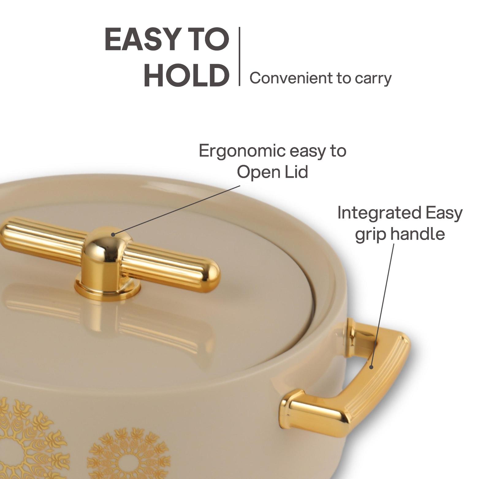 Jewel Insulated Casserole Beige / 2 Pc Set