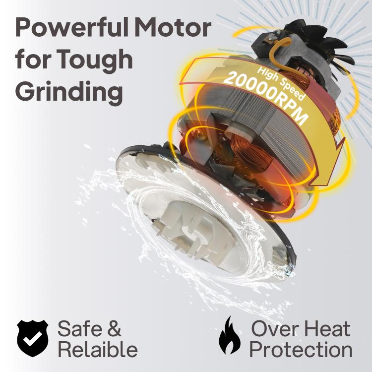 Frutomix Nutri Blend Pro, 500W Multi-Purpose Blender Black, Set of 6 500