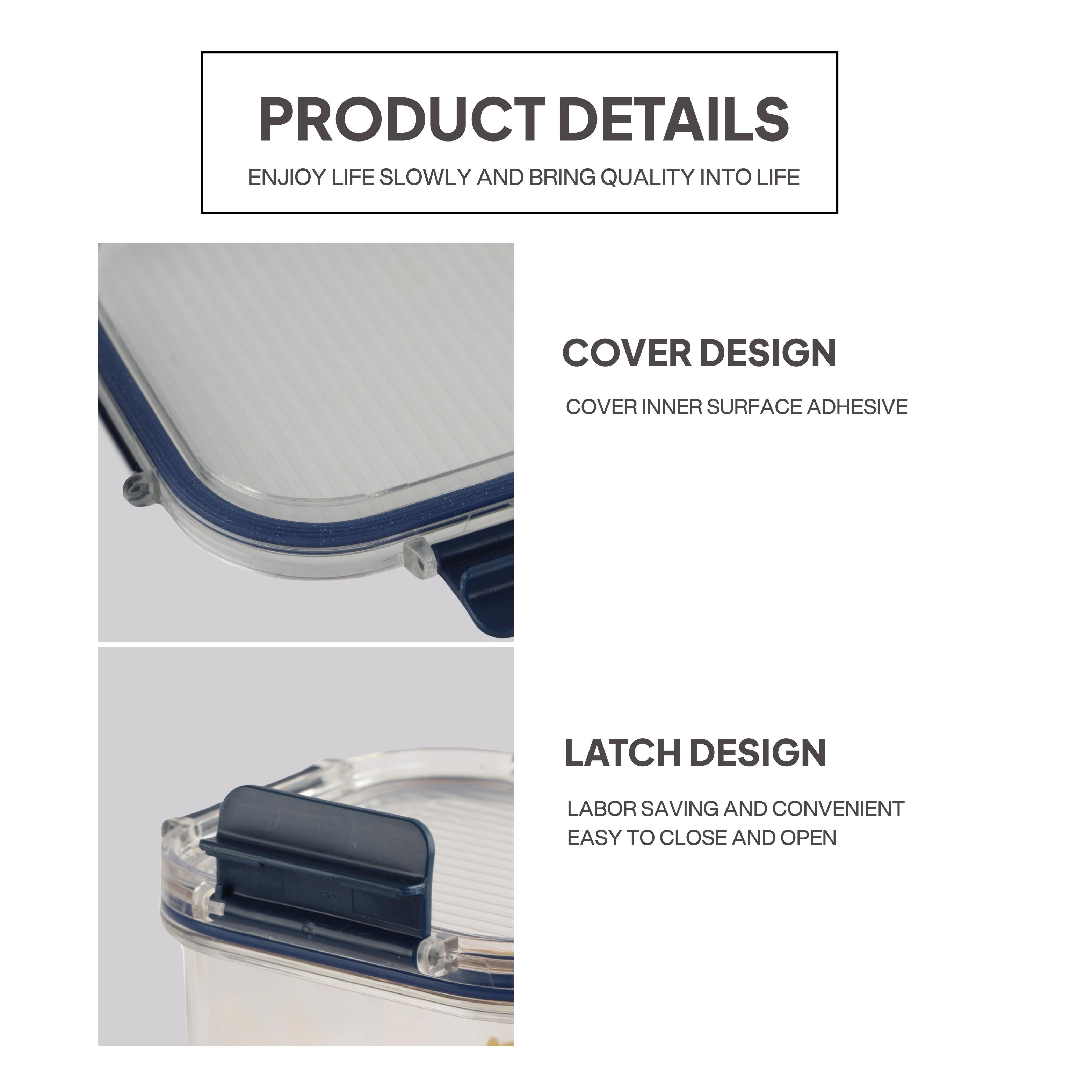 Stack Lock Canister, Set of 2 Blue / 1.3 L