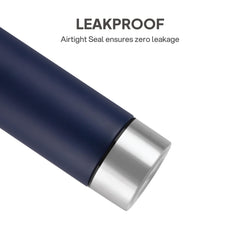 H2O Matt Stainless Steel Bottle, 1000ml Navy Blue / 1000 ml