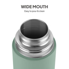 H2O Matt Stainless Steel Bottle, 1000ml Light Green / 1000 ml