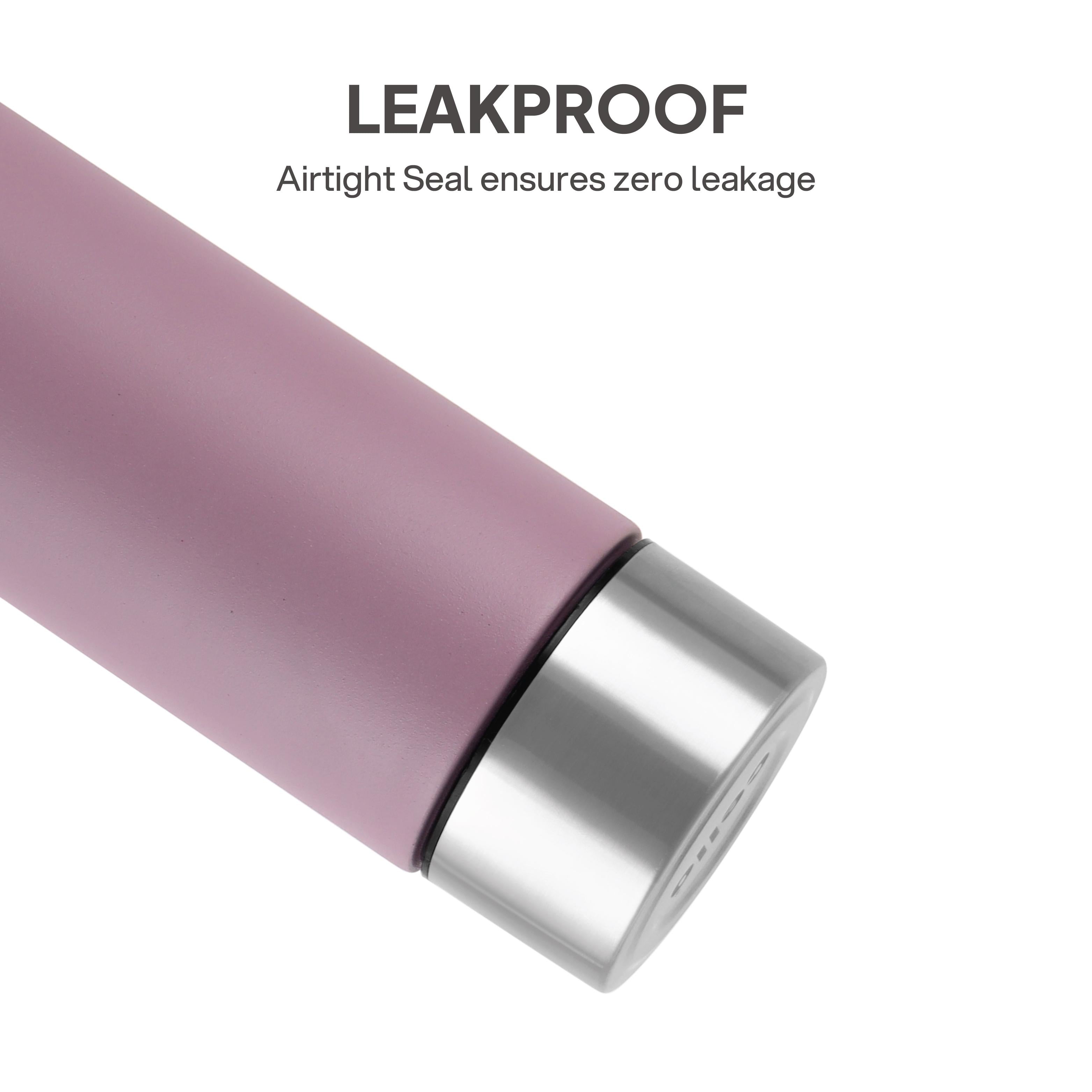 H2O Matt Stainless Steel Bottle, 1000ml Light Pink / 1000 ml