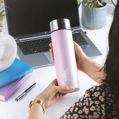 H2O Matt Stainless Steel Bottle, 1000ml Light Pink / 1000 ml