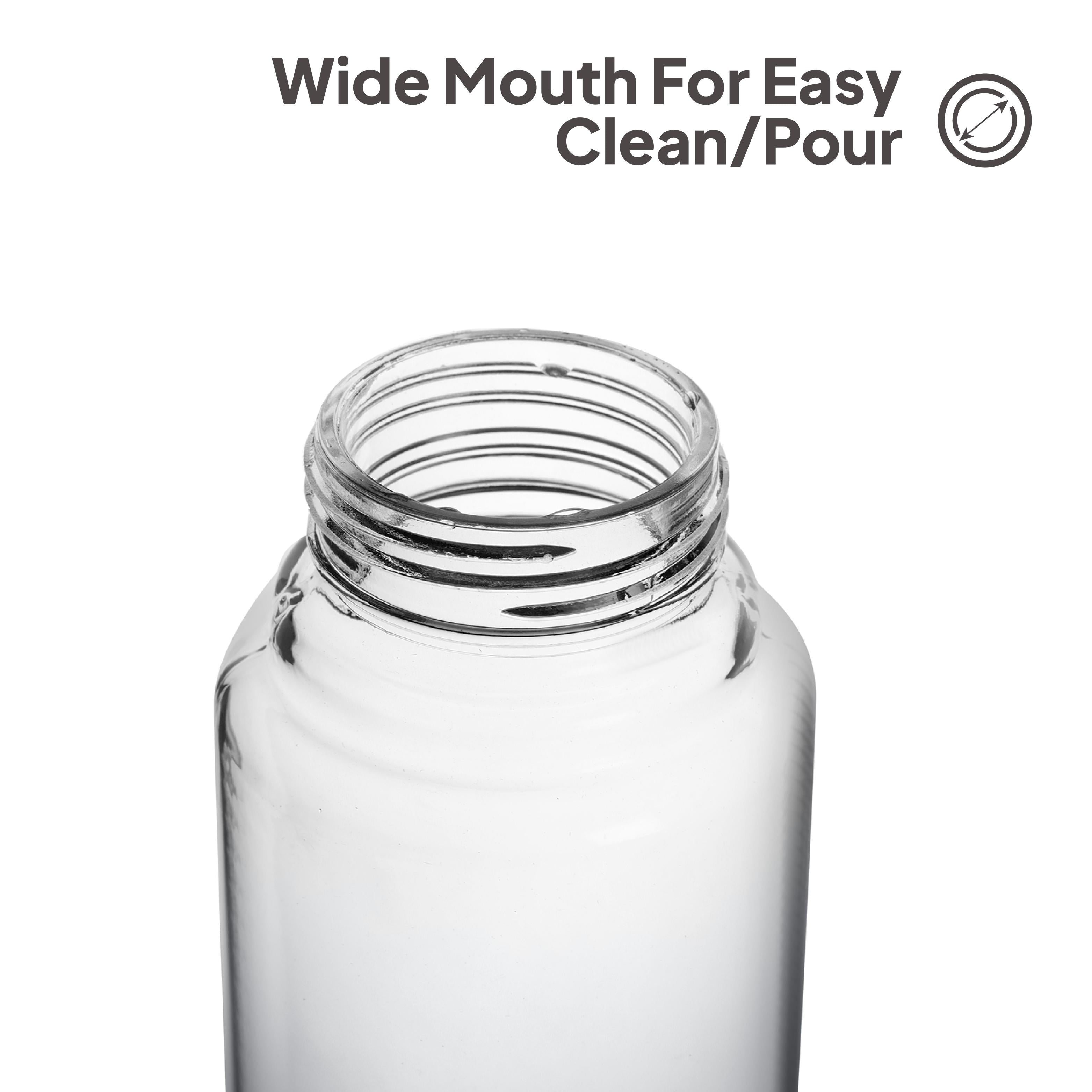 H2O Glass Colour Bottle, Set of 3, 930 mL Black / 3 Pieces