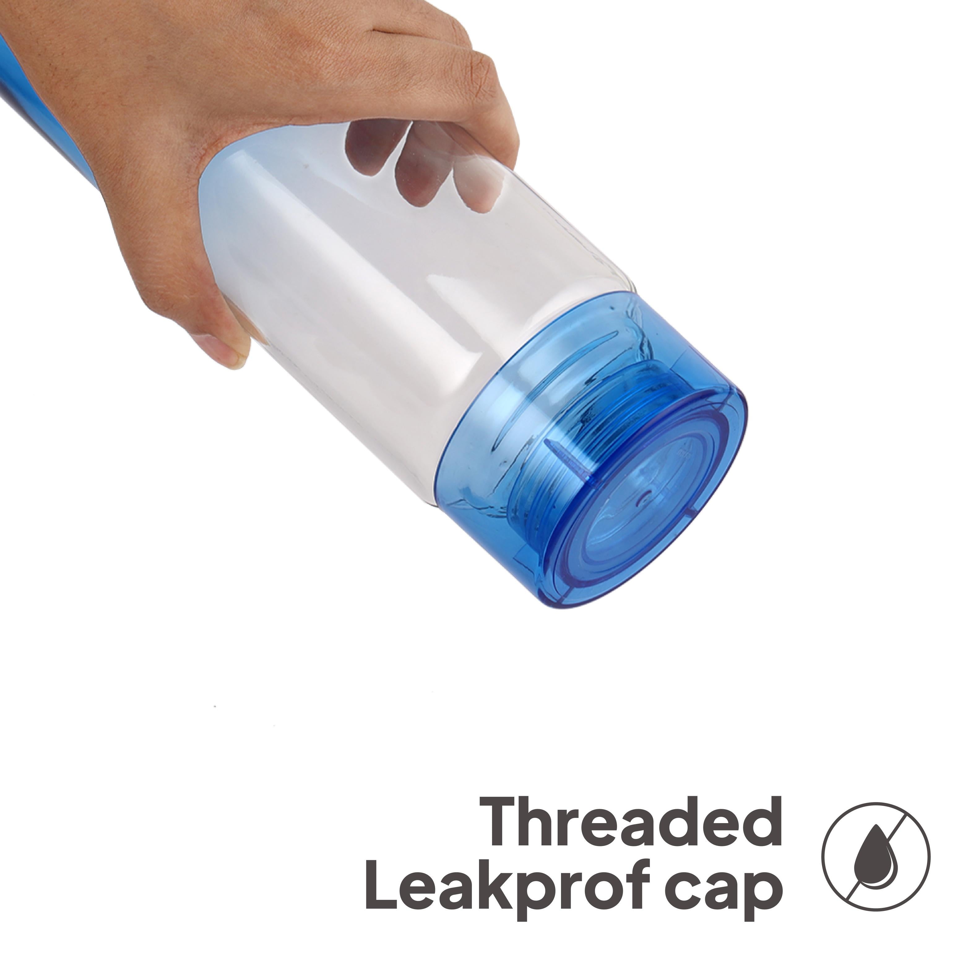 H2O Glass Colour Bottle, Set of 3, 930 mL Blue / 3 Pieces