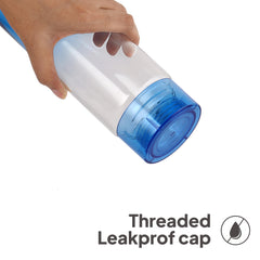 H2O Glass Colour Bottle, Set of 3, 930 mL Blue / 3 Pieces