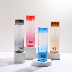 H2O Glass Colour Bottle, Set of 3, 930 mL Blue / 3 Pieces