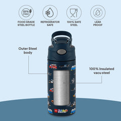 Pixel 400 Kids Flask, Cars