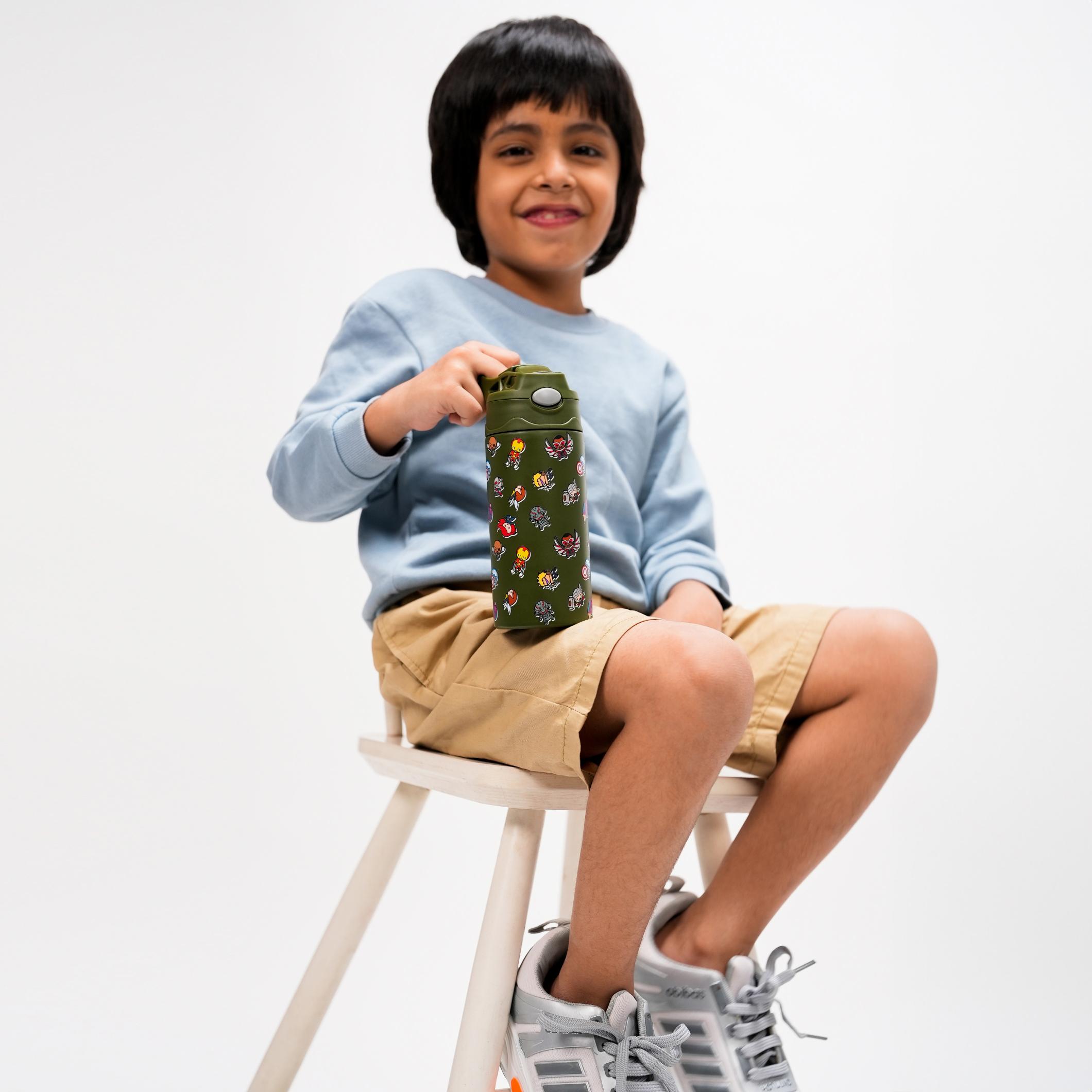 Pixel 400 Kids Flask, Super Heroes