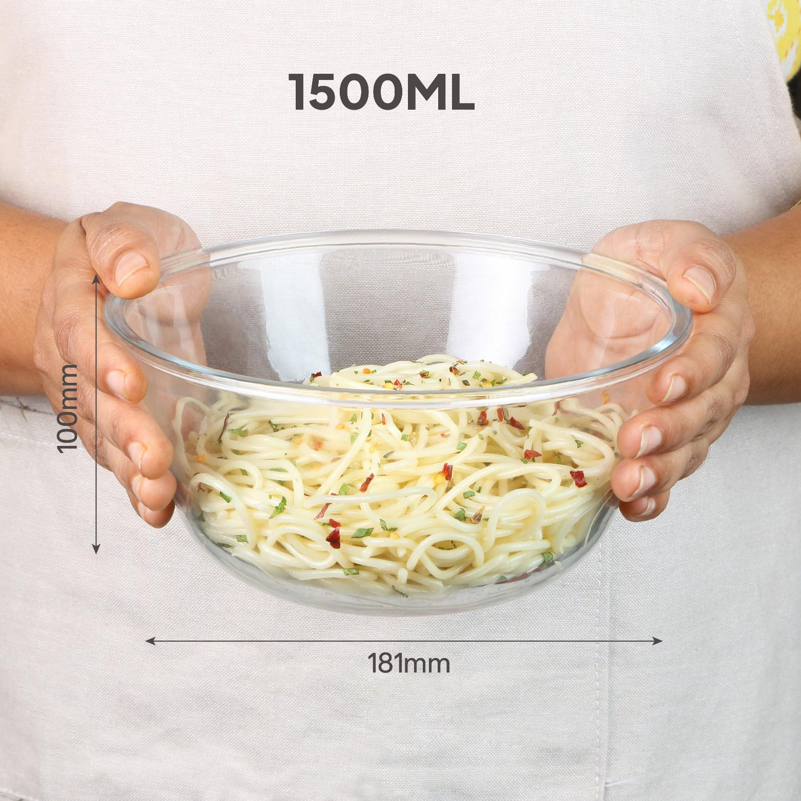 Ornella Glass Mixing Bowl 1500ml