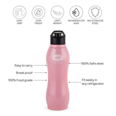 Zigma Exe Single Walled Stainless Steel Flask, 1000ml Pink / 1000 ml