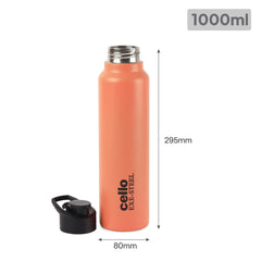 Solido Exe Single Walled Stainless Steel Bottle Orange / 1000 ml