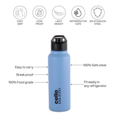 Solido Exe Single Walled Stainless Steel Bottle Blue / 800 ml