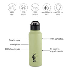 Solido Exe Single Walled Stainless Steel Bottle Green / 800 ml