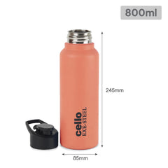 Solido Exe Single Walled Stainless Steel Bottle Orange / 800 ml