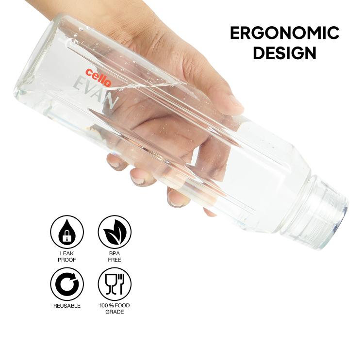 Evan PET Water Bottle Clear / 1000 ml