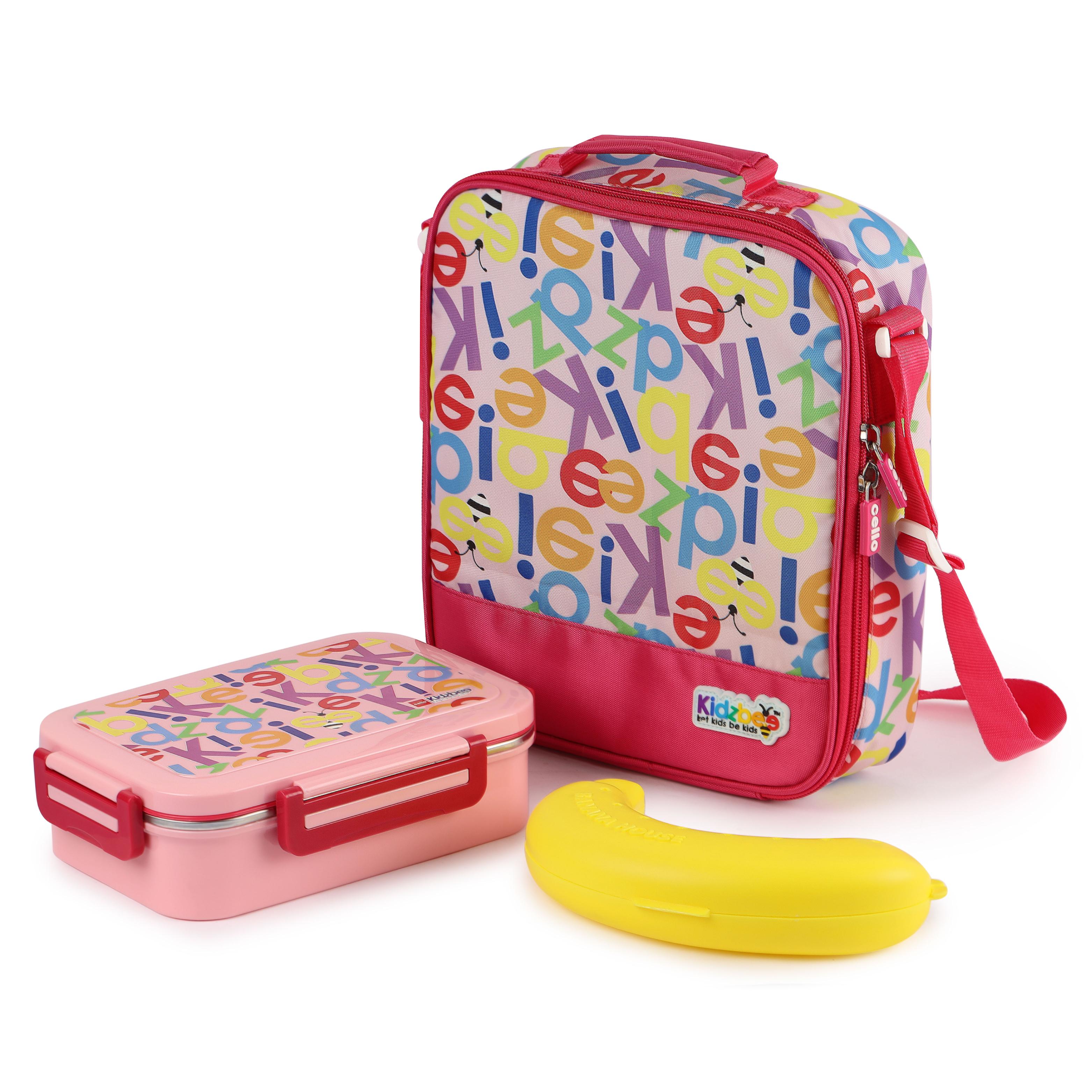 Mega Meal Kids Lunch Box Set Pink