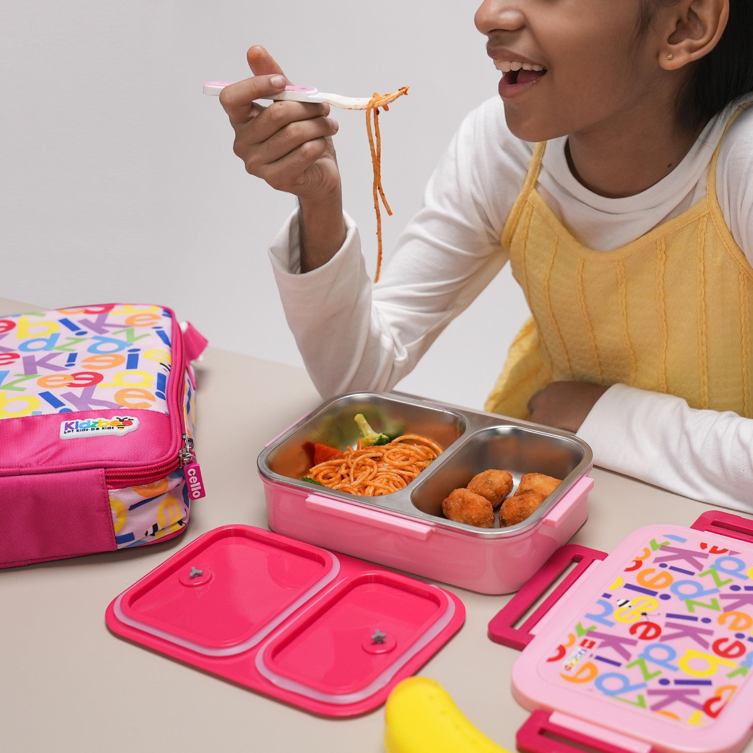 Mega Meal Kids Lunch Box Set Pink