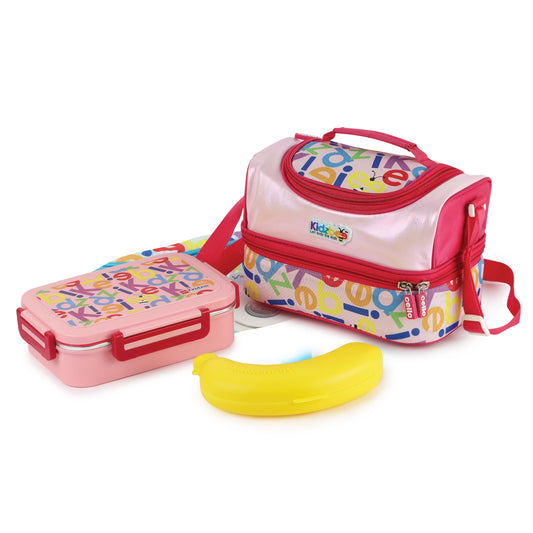 Mega Meal Kids Lunch Box Set Pink