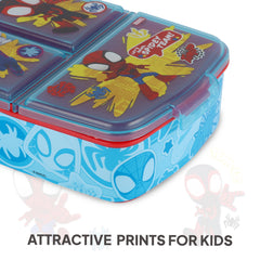 Yum Box Multi-Compartment Kids Bento Tiffin Box Yum Box Spidey