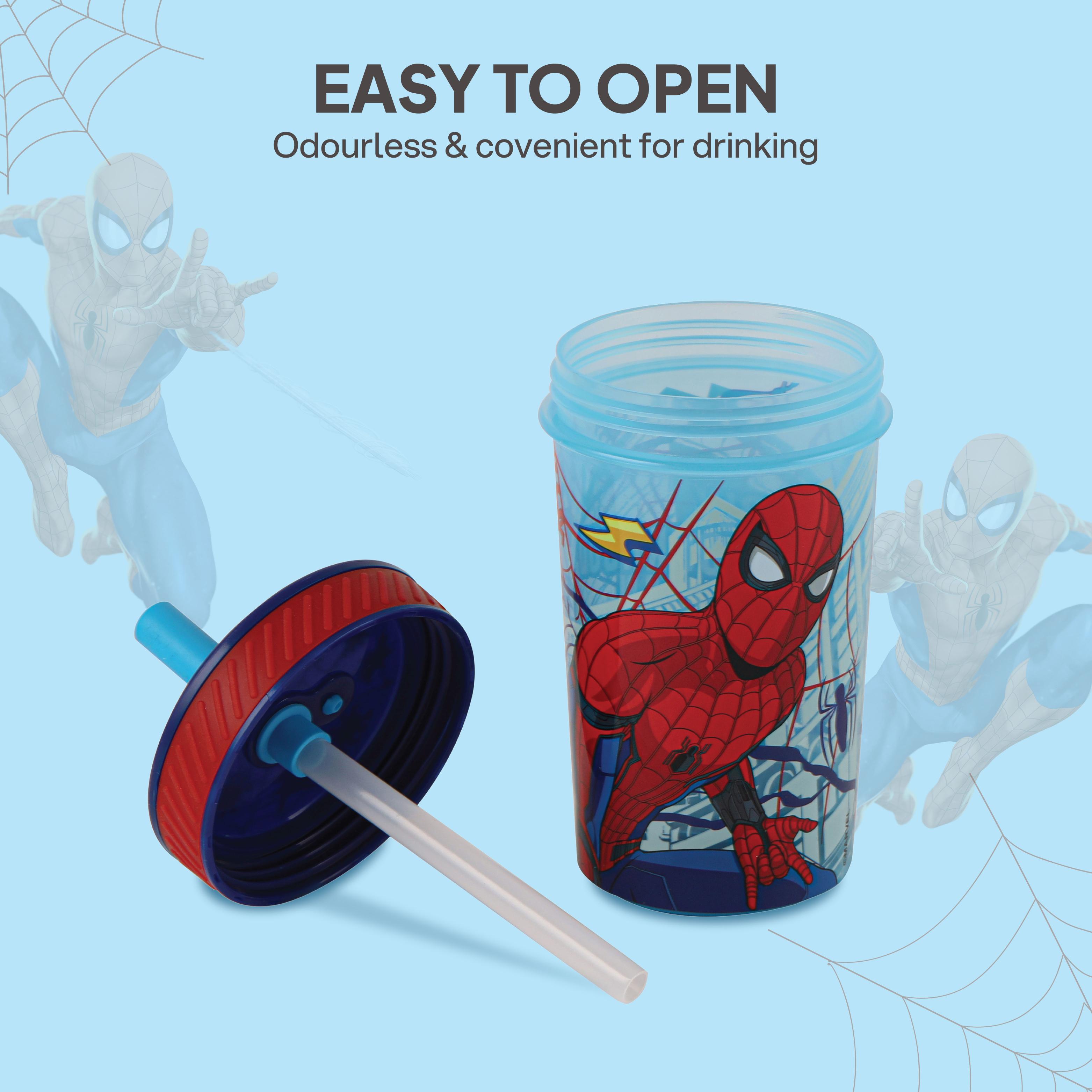 No Drop Kids Anti-Fall Tumbler, 350 ml Spiderman