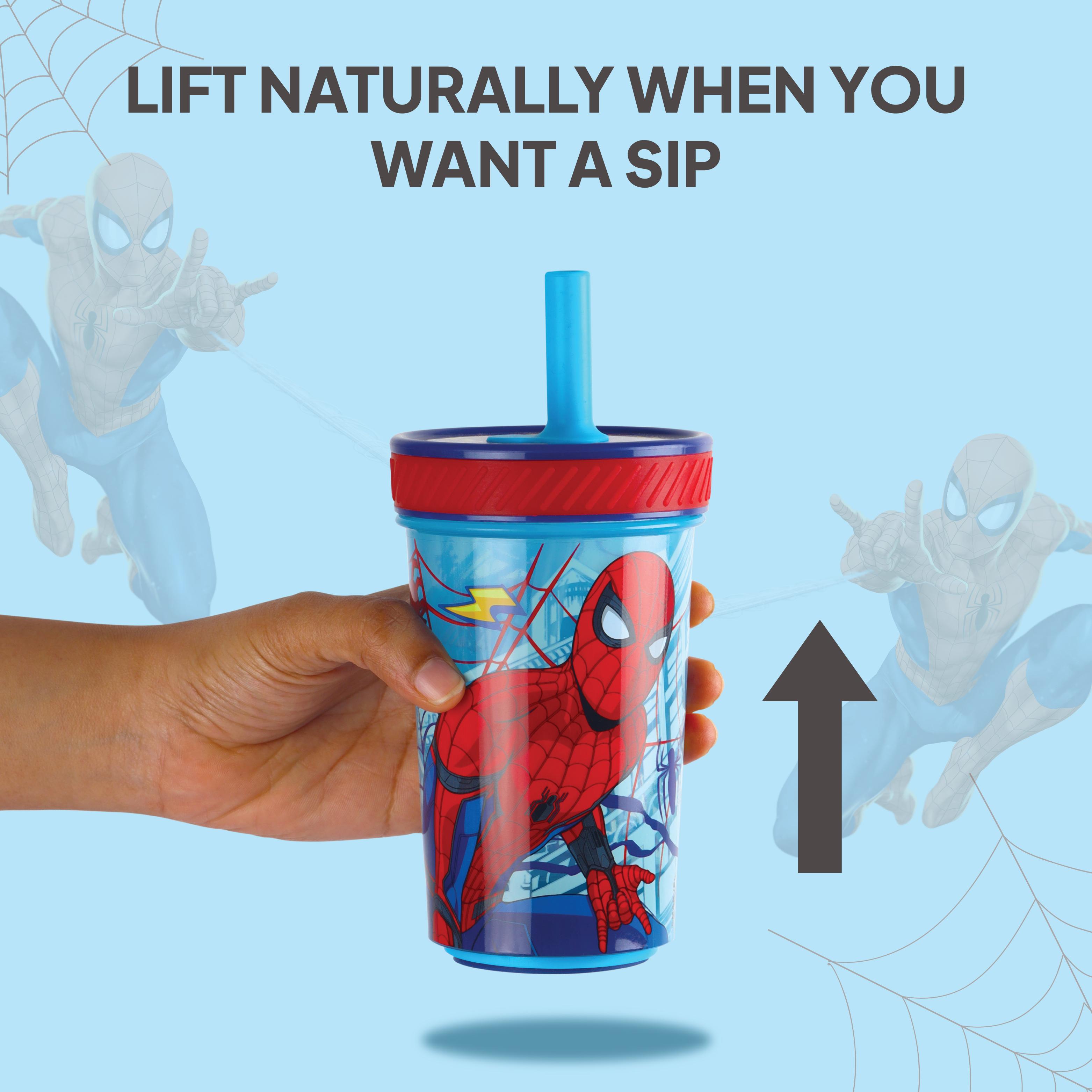 No Drop Kids Anti-Fall Tumbler, 350 ml Spiderman