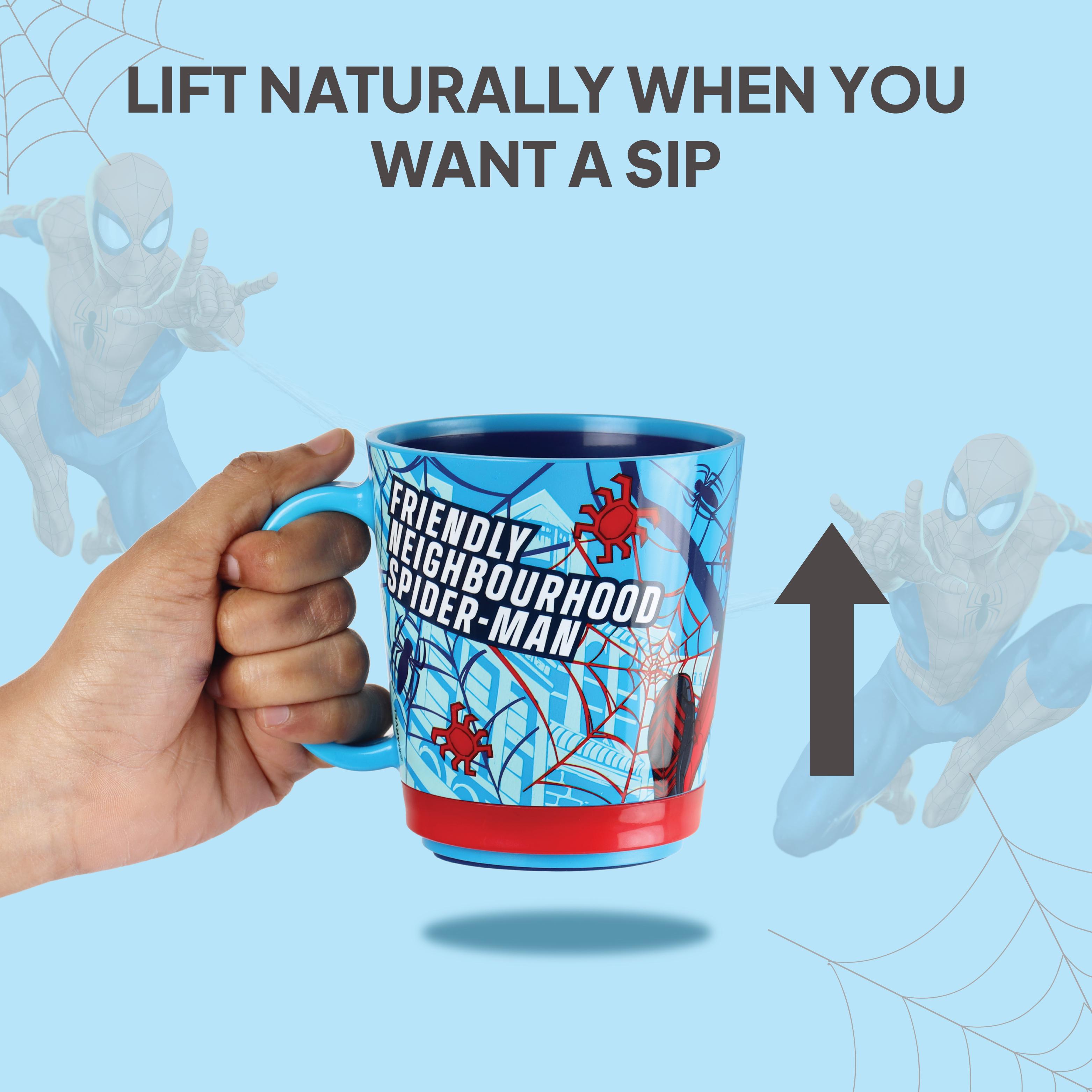 No Drop Kids Anti-Fall Mug, 400 ml Spiderman