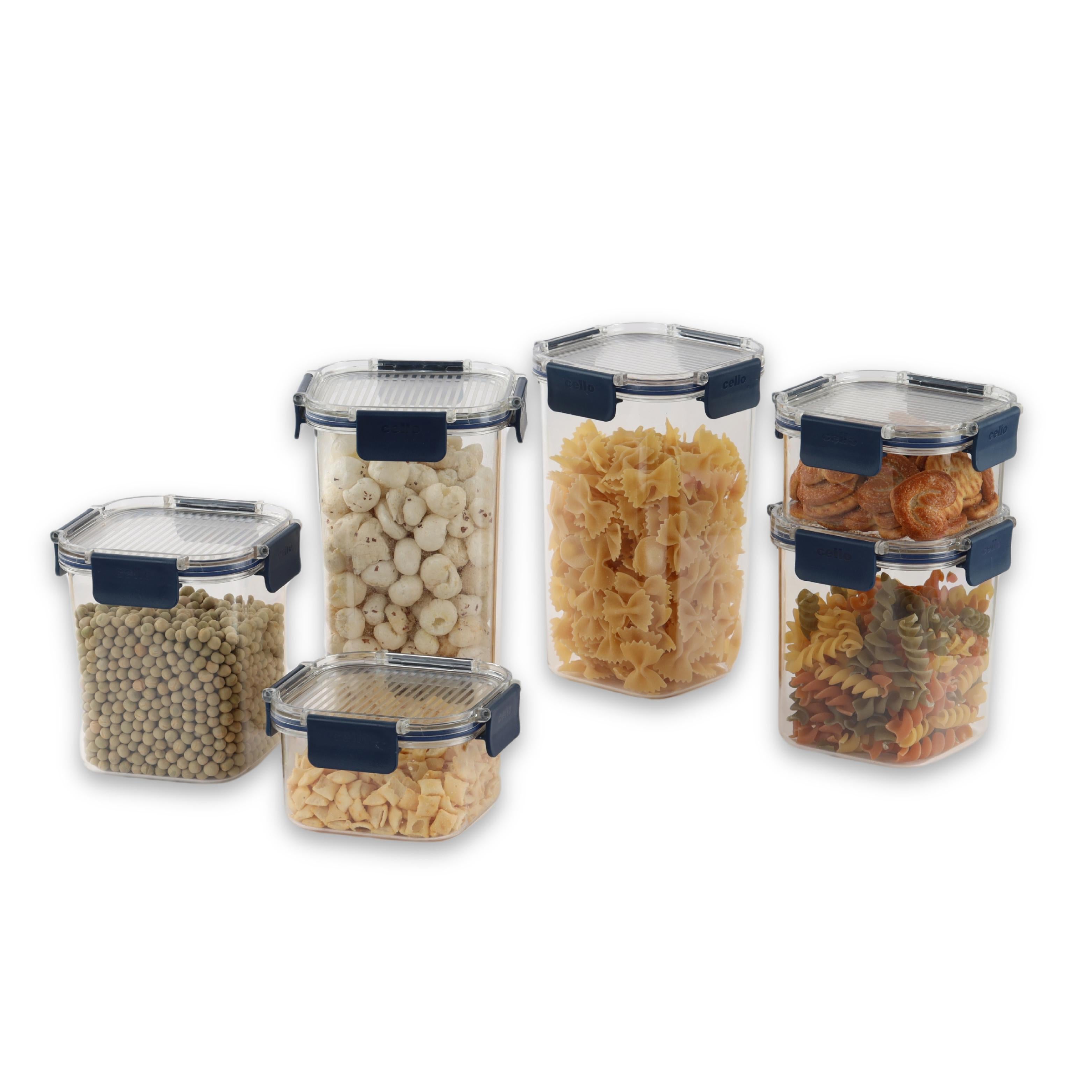 Stack Lock PET Container, Set of 6 Blue / Set of 6