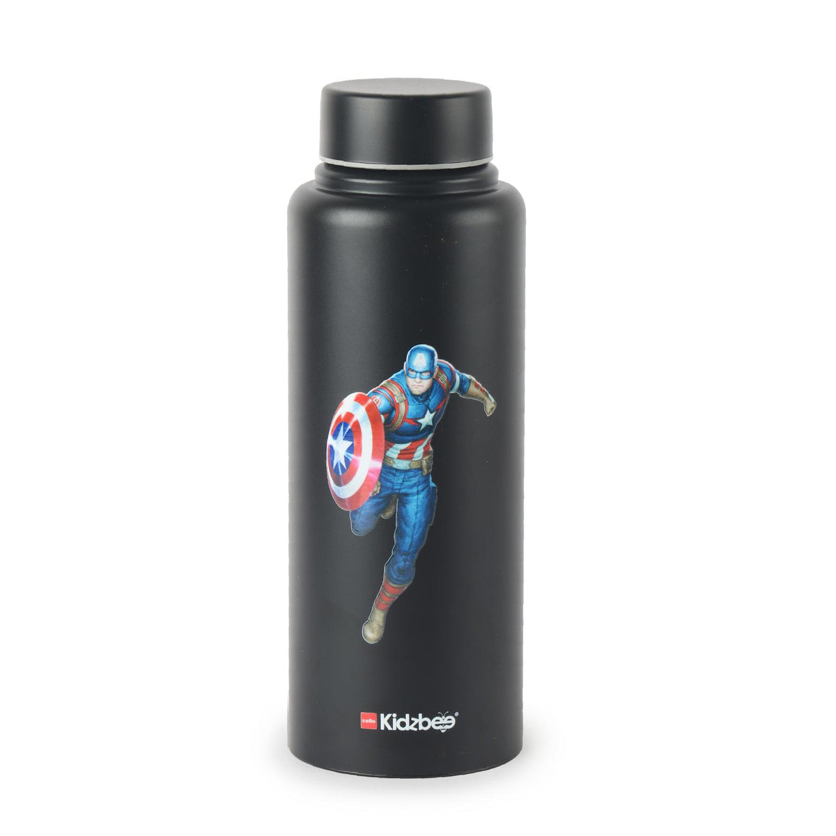 Vortex Kids Steel Water Bottle 3D Design, 720 ml Captain America / 720 ml